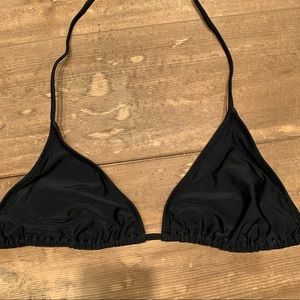 Black string bikini top